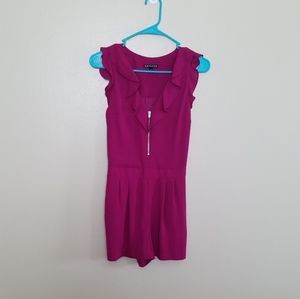 Romper  size 0 100% polyester purple